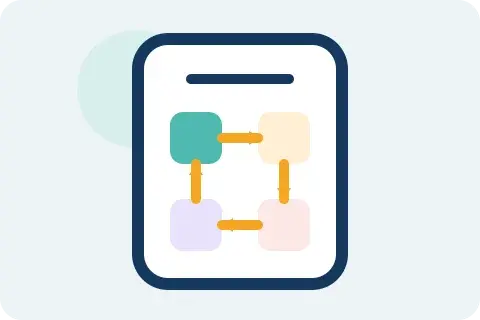AI 跨越多個 Android 應用完成測試流程的示意