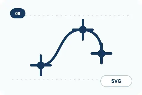 Ideogram Vector 的 SVG 曲線節點意象